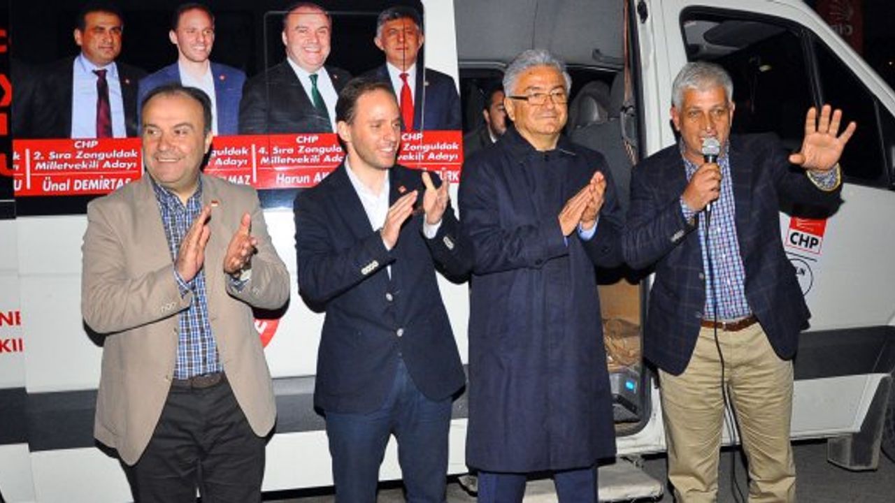 CHP Zonguldak Milletvekili adayları mahallelerde miting çalışmalarına başladı