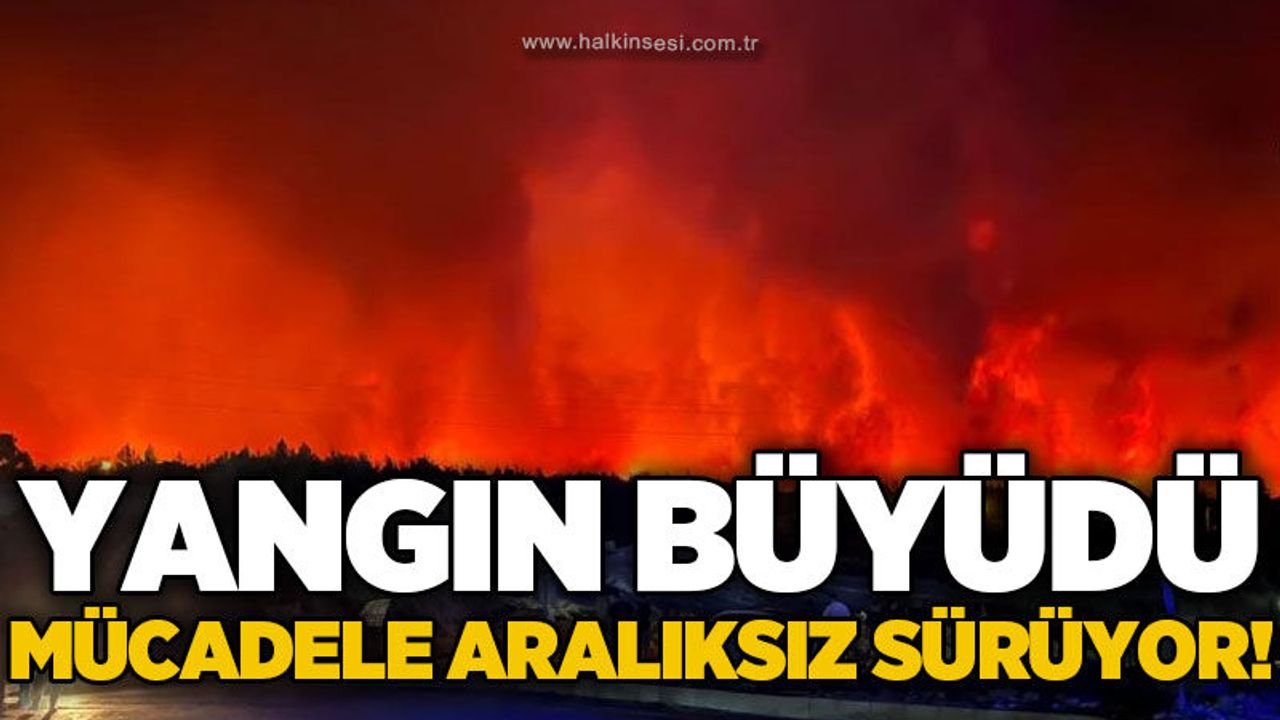 Orman yangınıyla karadan mücadele aralıksız sürüyor!