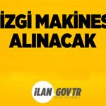 Çizgi makinesi alınacak