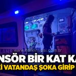 Asansör bir kat kaydı, içindeki vatandaş şoka girip bayıldı