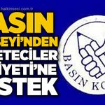 Basın Konseyi'nden İzmir Gazeteciler Cemiyeti'ne destek açıklaması