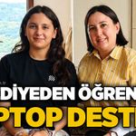 Belediyeden öğrenciye laptop desteği