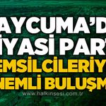 Çaycuma’da siyasi parti ilçe başkanlarından örnek buluşma