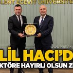 Halil Hacı’dan yeni Rektöre hayırlı olsun ziyareti!