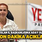 Merve Arslan Yeni Parti Zonguldak İl Başkanlığı'na aday olacak mı?