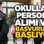 Okullara personel alımı var: Başvurular başlıyor!