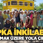 Şapka İnkilabı etkinliğine katılmak üzere yola çıktılar
