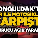 Zonguldak'ta tır ile motosiklet çarpıştı: Sürücü ağır yaralı!
