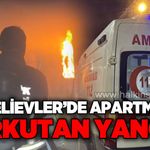 Bahçelievler'de apartmanda korkutan yangın!