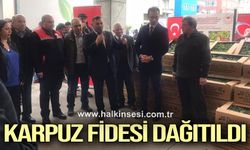 KARPUZ FİDESİ DAĞITILDI