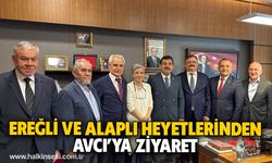 Ereğli ve Alaplı heyetlerinden Avcı’ya ziyaret