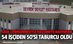 Gıda zehirlenmesiyle hastaneye başvuran 54 işçiden 50'si taburcu oldu