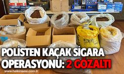 Polisten kaçak sigara operasyonu: 2 gözaltı