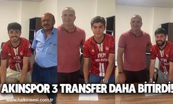 Akınspor 3 transfer daha bitirdi!