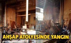 Ahşap atölyesinde yangın