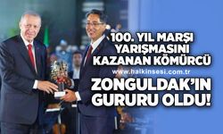 Doç. Dr. İlker Kömürcü ödülünü Cumhurbaşkanı Erdoğan'dan aldı!