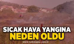 Sıcak hava yangına neden oldu