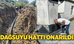 Dağsuyu hattı onarıldı