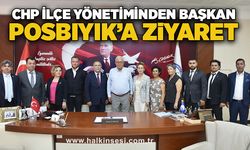 Chp İlçe Yönetiminden Başkan Posbıyık’a Ziyaret