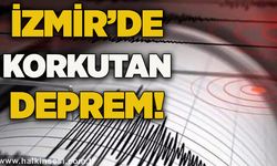 İzmir’de 3.9 büyüklüğünde deprem