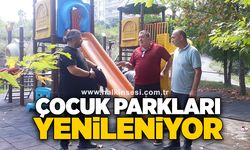 Çocuk parkları yenileniyor