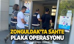 Zonguldak’ta sahte plaka operasyonu