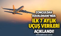 Zonguldak Havalimanı'nda ilk 7 aylık uçuş verileri açıklandı