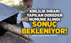 Kirlilik ihbarı yapılan dereden numune alındı, sonuç bekleniyor!