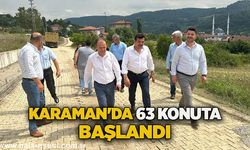 Karaman'da 63 konuta başlandı