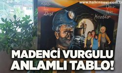 Sınavı kazandı Başkana tablo hediye etti