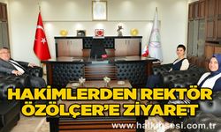 Hakimlerden Rektör Özölçer’e Ziyaret