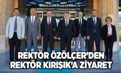 Rektör Özölçer’den Rektör Kırışık’a Ziyaret