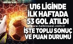 U16 liginde ilk haftada 53 gol atıldı