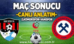 Vanspor-Kömürspor maçı sona erdi