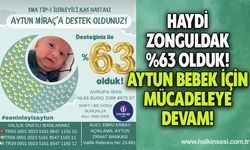 Haydi Zonguldak %63 olduk! Aytun bebek için mücadeleye devam!