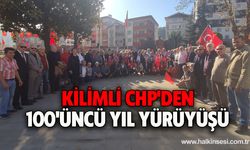 Kilimli CHP'den 100'üncü yıl yürüyüşü