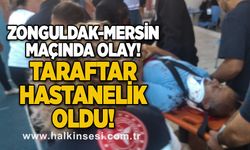 Zonguldak-Mersin maçında olay! Taraftar hastanelik oldu!