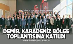 Demir Karadeniz bölge toplantısına katıldı