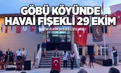 Göbü köyünde havai fişekli 29 Ekim kutlaması