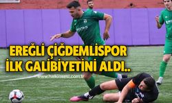 Ereğli Çiğdemlispor ilk galibiyetini aldı.. 