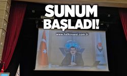 Sunum başladı!