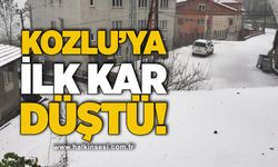 Kozlu'ya ilk kar düştü!