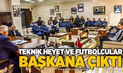 Teknik Heyet Ve Futbolcular Başkana Çıktı!