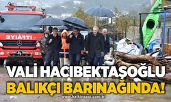 Vali Hacıbektaşoğlu Kozlu balıkçı barınağında