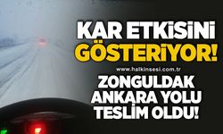 Zonguldak-Ankara yolu kara teslim!