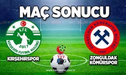 Kırşehirspor-Zonguldak Kömürspor  maçı sona erdi