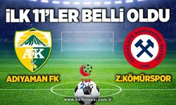 Adıyaman FK-Z. Kömürspor maçında 11'ler açıklandı