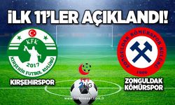 Kırşehirspor-Zonguldak Kömürspor maçında 11'ler açıklandı