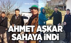 Ahmet Aşkar sahaya indi