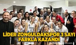 Lider Zonguldakspor 3 sayı farkla kazandı